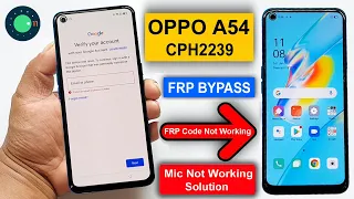 Oppo A54 (CPH2239) Frp Bypass Android 11 | Oppo A54 Google Account Remove Without Pc 100% Free |