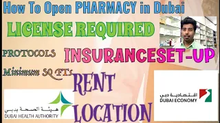 HOW TO SET UP A PHARMACY IN DUBAI|PHARMACY BUSINESS IN DUBAI|DRUG STORE IN DUBAI|LICENSE, PROTOCOLS.