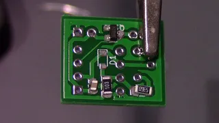 Hot air soldering with stencil and solder paste