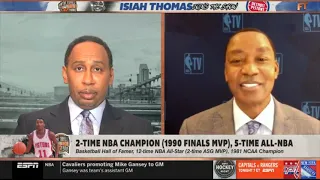 Isiah Thomas tells Stephen A  LeBron 'definitely the greatest All around player ever OVER jordan