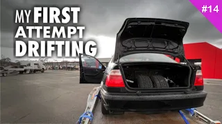 Ep14 -MY FIRST TIME! Learning to drift my BMW E46