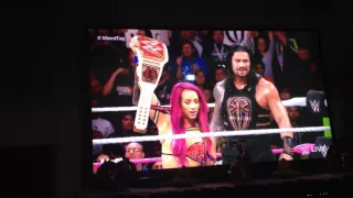 Wwe Monday night raw 10/10/2016 rusev and charlotte sasha banks and roman reigns