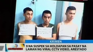 BT: 9 na suspek sa holdapan sa Pasay na laman ng viral CCTV video, arestado