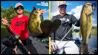 Bass Fishing Frogs 🐸 and Tokyo Rigs on a New Lake | VLOG Part 2