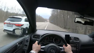 Опасная езда на Golf gti 6! Шашки! Дураки на дороге! Дорога в Краснодар! Подбор машин!