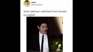 when jaehyun switch from korean to English #jaehyun #nct