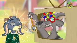 Wolf and Seven Little Goats - Inventor Goat - Hypnosis | KONDOSAN English - Bedtime Stories for Kids