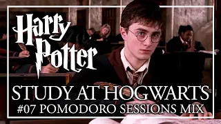 📝MIDWEEK SESSION 07📝 Pomodoro STUDY AT HOGWARTS ASMR + Music | Harry Potter Pomodoro Session