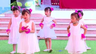 Múa Mái Trường Em Học Bao Điều Hay  -  Các Bé Lớp 3 Tuổi B Trường MN Văn Hội -  Huyện Ninh Giang