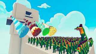 100x AQUAMAN + 1x GIANT vs 4x EVERY GOD - Totally Accurate Battle Simulator TABS