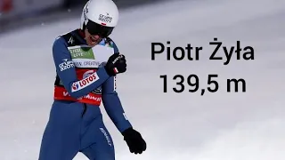 Piotr Żyła 139,5 m (9.01.2021). Titisee Neustadt PŚ 2021