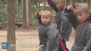 5-year-old Kung Fu boy learns martial arts at China's Shaolin Temple