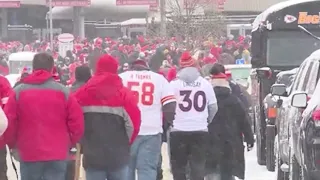 Chiefs, Dolphins fans brace for frigid Wild Card weather