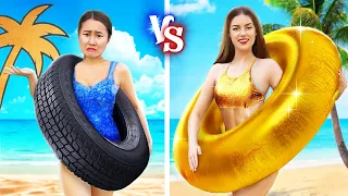 ¡Chica Rica Versus Chica Pobre De Vacaciones!