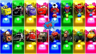 McQueen Car All Video Megamix 🆚Lighting McQueen Eater🆚McQueen Red Car 🎶 Tiles Hop EDM Rush Gameplay🎯