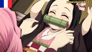 Mitsuri chatouille Nezuko 😂 en VF 🇫🇷 :Demon slayer saison 3