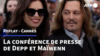 REPLAY - Johnny Depp: sa conférence de presse à Cannes avec Maïwenn pour "Jeanne du Barry"