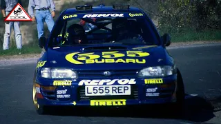 Onboard Carlos Sainz | Subaru Impreza 555 | Rallye Catalunya 1994 [Passats de canto] (Telesport)