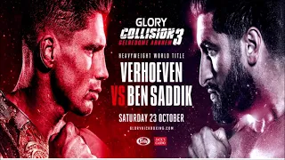 Rico Verhoeven Glory Kickboxing Ben Saddik 23 october 2021 Gelredome Arnhem