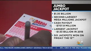 Mega Millions massive $1.35 billion jackpot for Friday 13th drawing