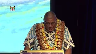 Fijian President Wiliame Katonivere officiates at the Tourism Fiji Expo 2022 in Denarau.