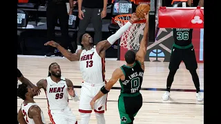 Bam's Wild Block On Tatum, Jimmy Butler's And-1 Close Out Celtics In Game 1 OT