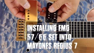 Mayones EMG Pickups 57/66 Set Installation