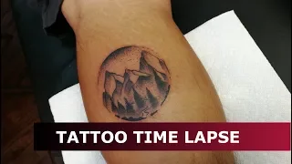 Tattoo Time Lapse - B&G Mountains