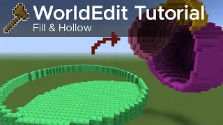 WorldEdit Guide #7 - Fill and Hollow