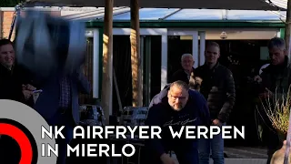 Willem Joosten wint eerste editie van het NK airfryer gooien in Mierlo