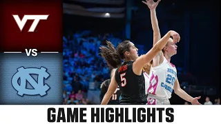 Virginia Tech vs. North Carolina Game Highlights | 2023-24 ACC Women's Basketball