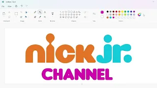 How to draw the Nick Jr. Channel logo using MS Paint | How to draw on your computer