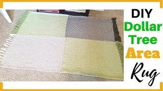 DIY Dollar Tree Area Rug | Kids Room Decorating Ideas | No Sew DIY Woven Tassel Area Rug