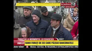 Parastas la mormantul lui Ceausescu