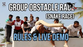 Group Obstacle Race (GOR) Snake Race Rules & Live Demo by Brig Amardeep Singh | GTO Tasks