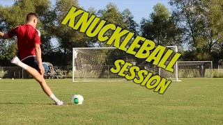 Knuckleball Free Kick Session | Shoot And Thrill