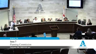 Auburn Planning Commission Meeting Feb. 9, 2023