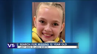 Search for missing and endangered 12-year-old girl in Palm Beach County