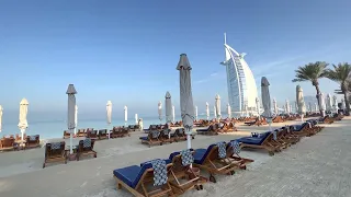 #Dubai Jumeirah Beach 🏖 | Private Jumeirah Beach | Madinat Jumeirah | morning walking on the beach.