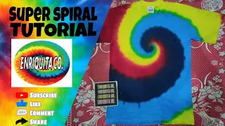 Super Spiral Tutorial | Tie Dye | Tutorial | Enriquita Co.