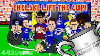 🏆🚍CHELSEA - LEAGUE CUP WINNERS🚍🏆 (Chelsea vs Spurs Final 2-0 by 442oons Football Cartoon)