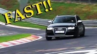 2013 Audi RS4 Avant B8 FAST driving on the Nürburgring! Slide and sound! - 1080p HD