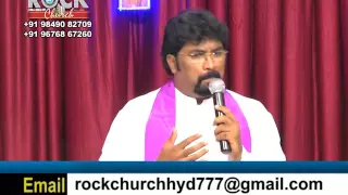 Rev.Deeven Kumar - Mrokkubadi Part-1, 30-7-2016 - Rock Church Hyderabad