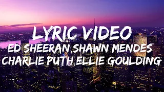 Shape of You - Ed Sheeran (Lyrics) - Charlie Puth, Shawn Mendes, Ellie Goulding (Mix)