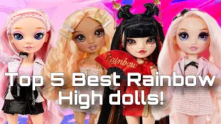 LIZZIE’S TOP 5 FAVORITE RAINBOW HIGH DOLLS OF ALL TIME (as of 10/2023) | tier lists with Lizzie