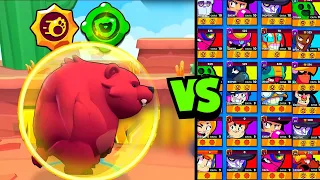 МЕДВЕДЬ ПОД ЩИТОМ ПРОТИВ ВСЕХ БРАВЛЕРОВ! BRAWL STARS