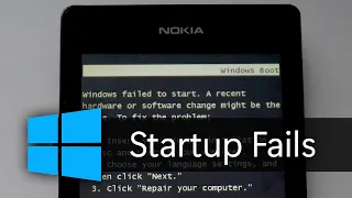 Causing Windows Phone Startup Fails?