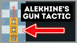 A Common Chess Tactic You Might Be Overlooking - The Alekhine's Gun Chess Tactic