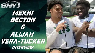 Mekhi Becton & Alijah Vera-Tucker already impressed by Zach Wilson | Jets Nation: Inside Camp | SNY