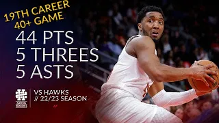 Donovan Mitchell 44 pts 5 threes 5 asts vs Hawks 22/23 season